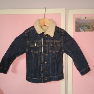 Genuine Kids from Oshkosh B'gosh size 4 lined dark wash jean jacket